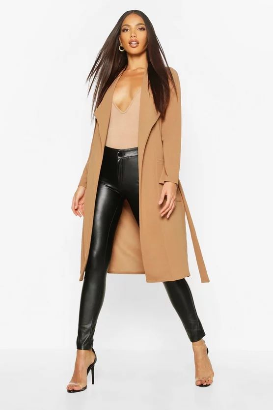 Utility Pocket Belted Duster | Boohoo.com (US & CA)