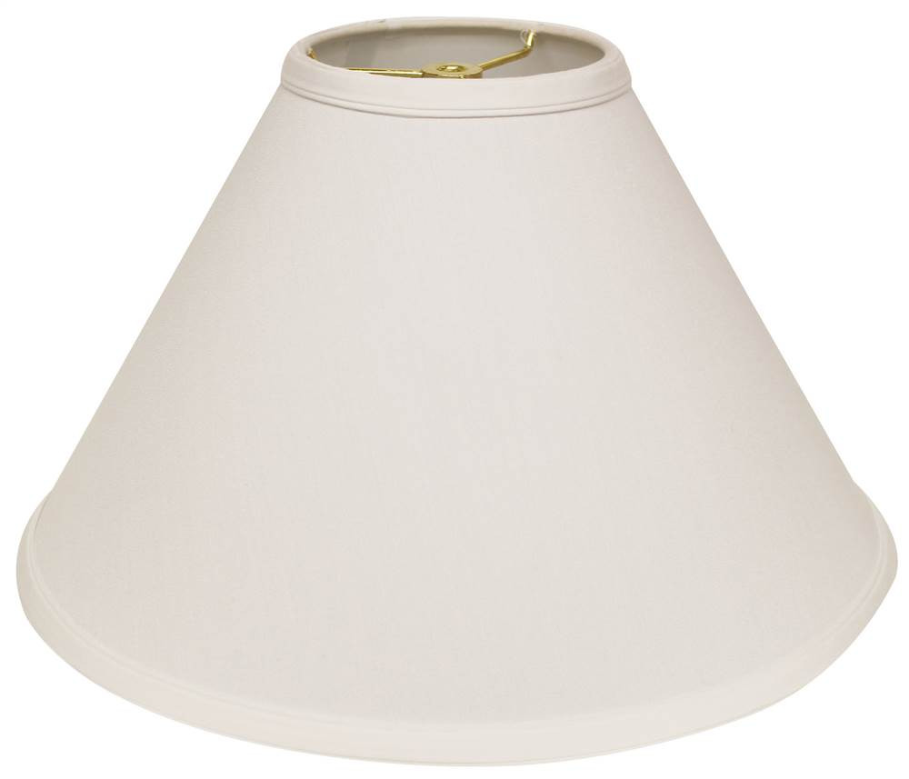 Cloth & Wire Deep Cone Hardback No Slub Lampshade with Washer Fitter, White Natural Fabric Lampsh... | Walmart (US)