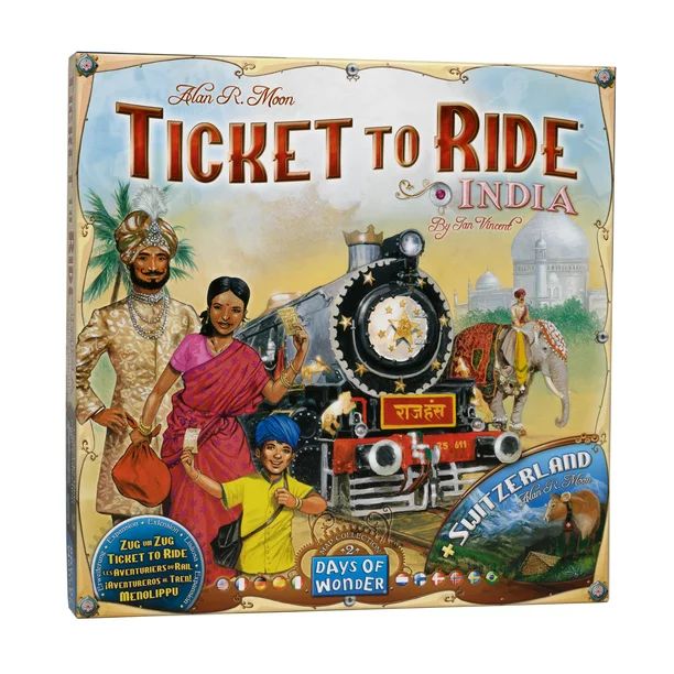 Ticket to Ride: India and Switzerland Map Expansion Game for Ages 8 and up, From Asmodee - Walmar... | Walmart (US)