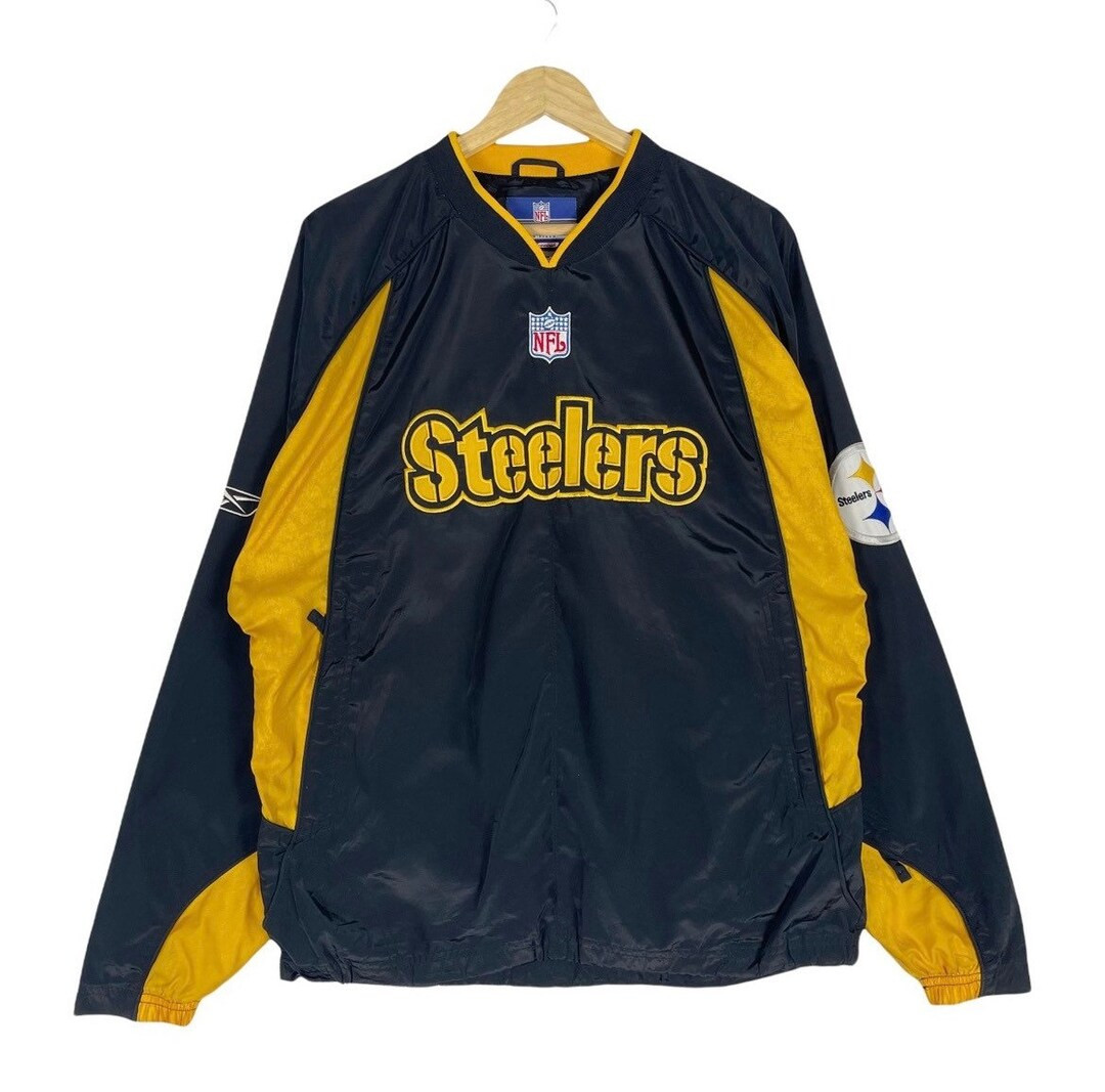 Vintage 90s Pittsburgh STEELERS Jacket NFL Football Reebok Central Division Sweater Crewneck Size... | Etsy (US)