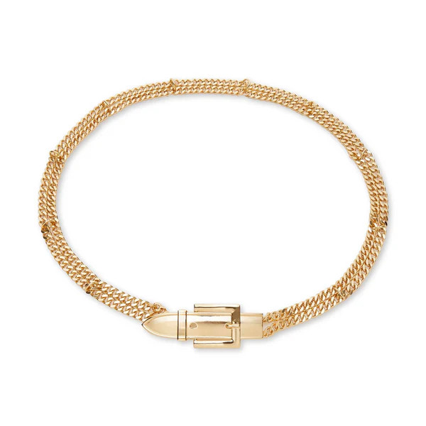 GOLD BUCKLE CHAIN BELT | LELE SADOUGHI