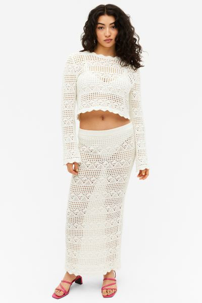 Cropped crochet style top | H&M (UK, MY, IN, SG, PH, TW, HK)