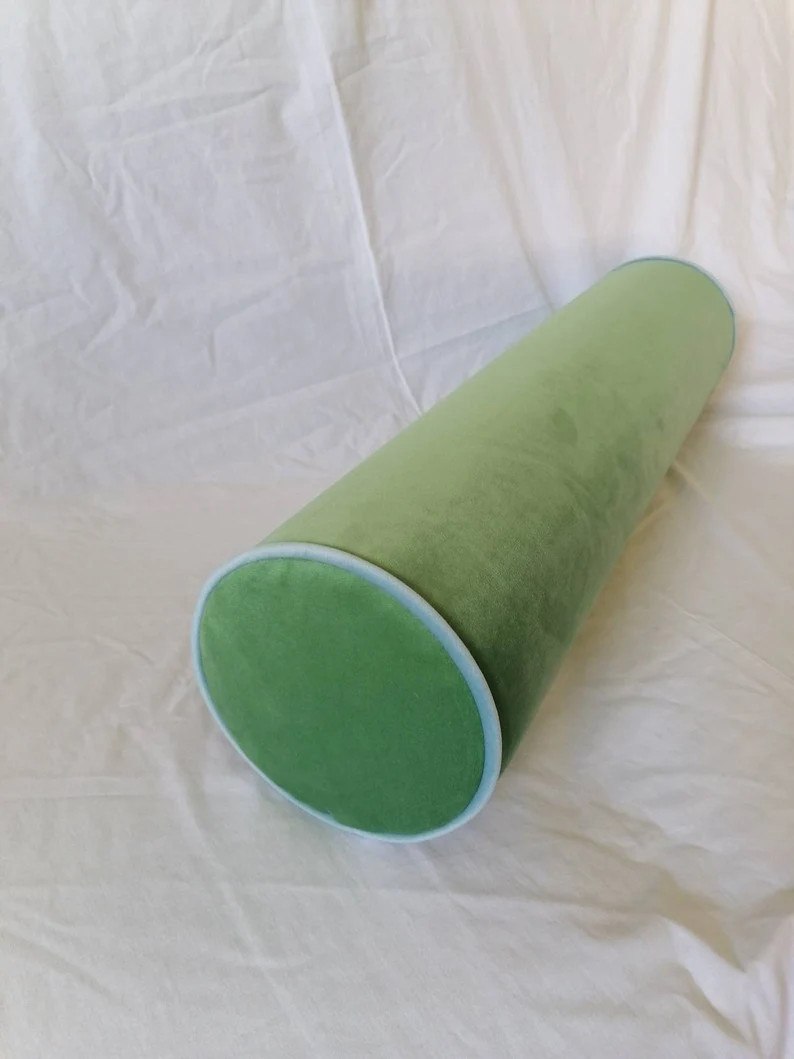 Any Size Bolster/daybed Custom Bolster/premium Velvet/queen Bolster/long Pillow/fresh Green Decor... | Etsy (US)