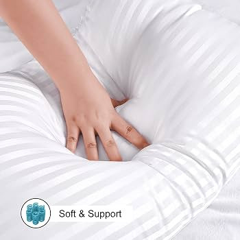EIUE Hotel Collection Bed Pillows for Sleeping 2 Pack Queen Size，Pillows for Side and Back Slee... | Amazon (US)