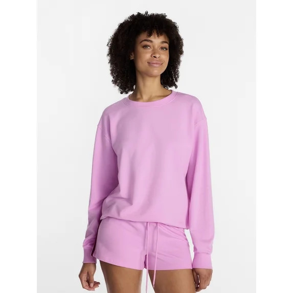 No Boundaries Sleepwear Top with Long Sleeves, Women’s XXS-3X | Walmart (US)