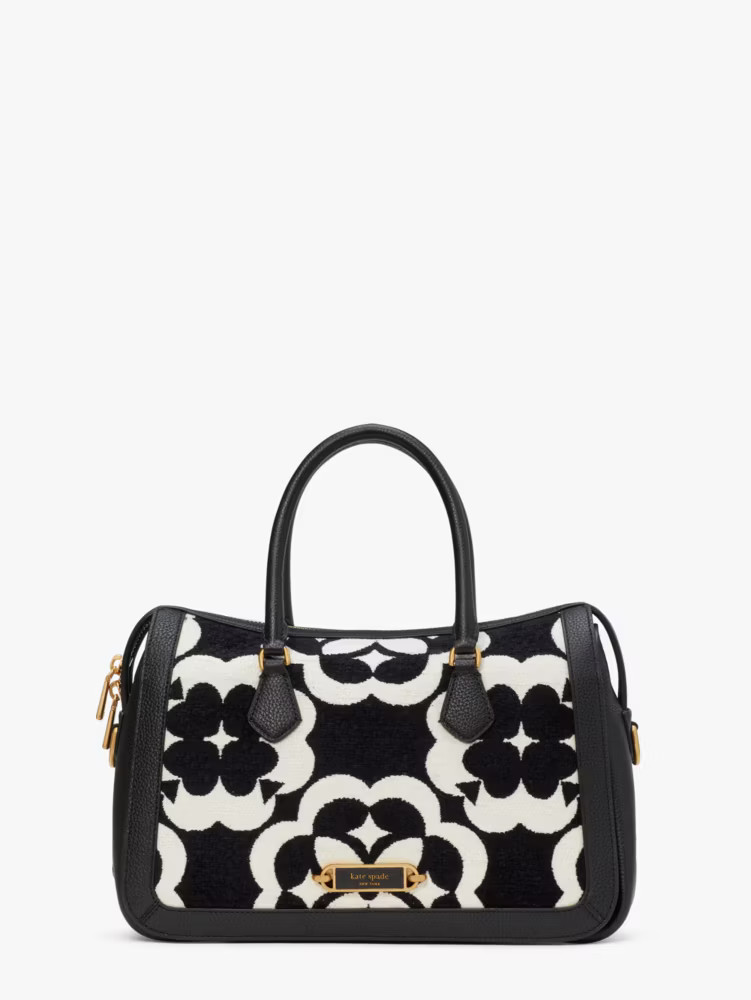 Spade Flower Monogram Gramercy Chenille Medium Satchel | Kate Spade (US)