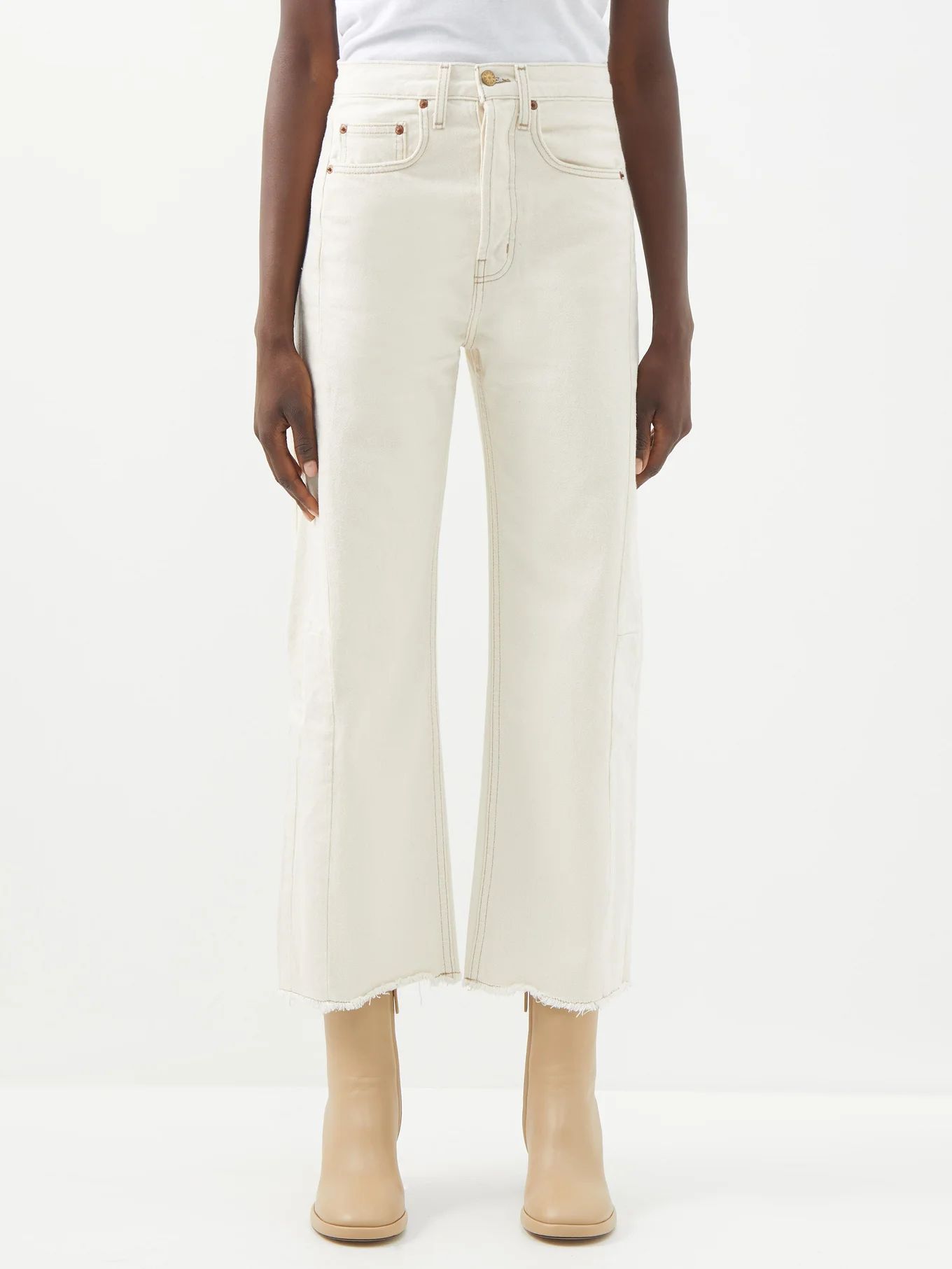 Lasso Clair wide-leg cropped jeans | B Sides | Matches (UK)