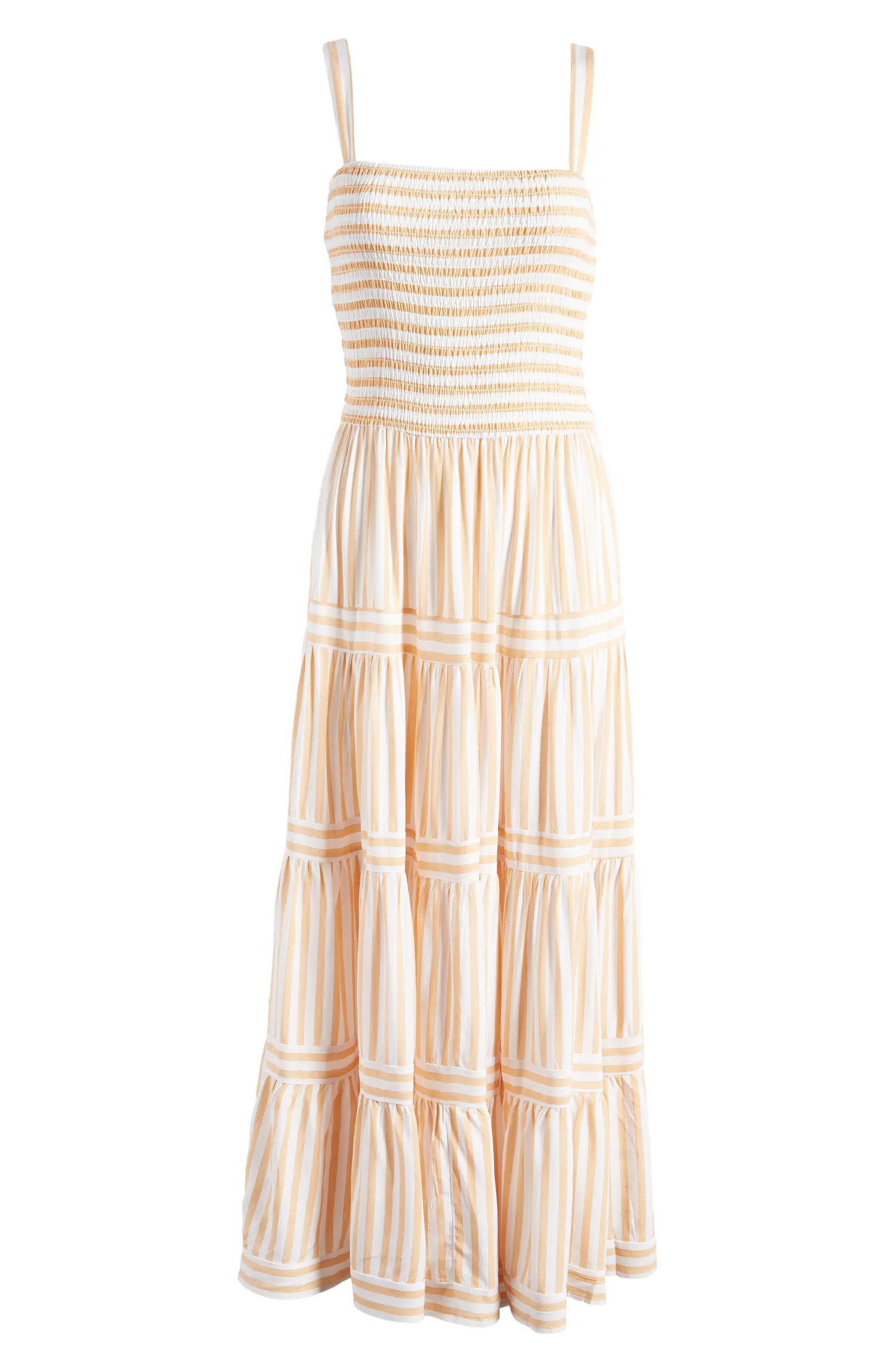 Smocked Stripe Maxi Sundress | Nordstrom