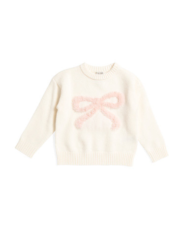 Toddler Girls Big Bow Sweater | TJ Maxx