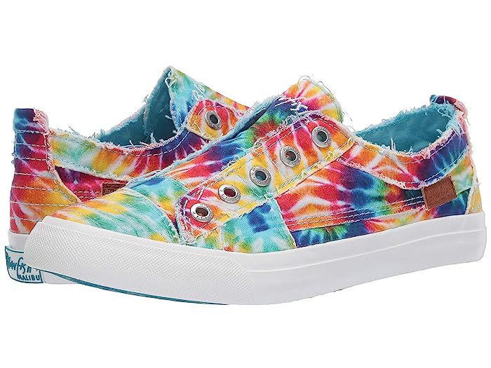 Blowfish Play (Rainbow Tie-Dye Canvas) Women's Lace up casual Shoes | Zappos