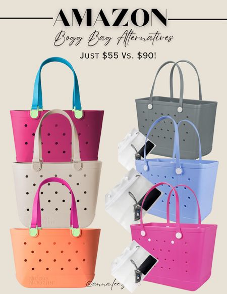 Bogg bag alternatives! Simple modern beach bags and off brand Bogg bags, all from Amazon! Love these colors 

#LTKitbag #LTKswim #LTKfindsunder100