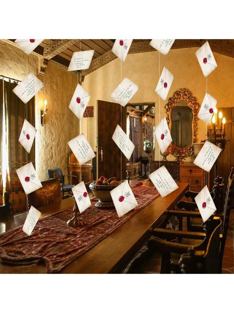 Pack Of 2 /4 Floating Magic Wizards Acceptance Letter Banners For Christmas Decorations,  20PCS W... | SHEIN