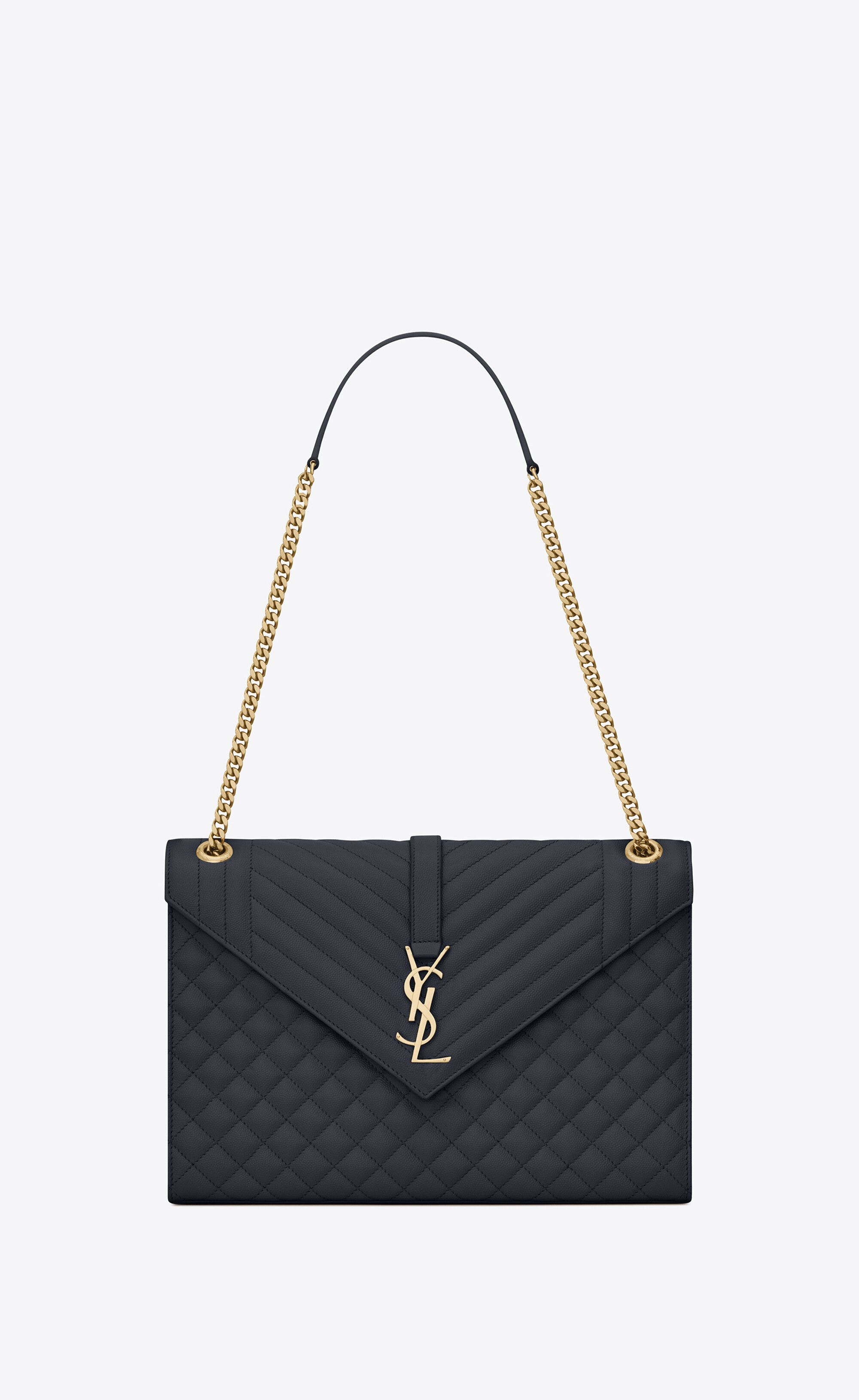 envelope large bag in mix matelassé grain de poudre embossed leather | Saint Laurent Inc. (Global)