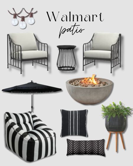 Walmart patio furniture and decor! 

#LTKstyletip #LTKhome #LTKSeasonal