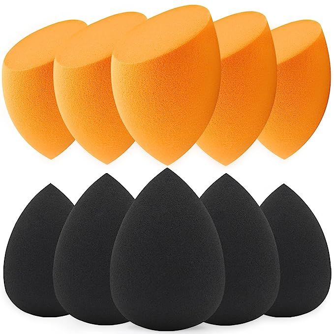 BEAKEY Makeup Sponge, 10 Pcs Latex-free and Vegan Beauty Sponge, Flawless for Cream, Liquid Found... | Amazon (US)