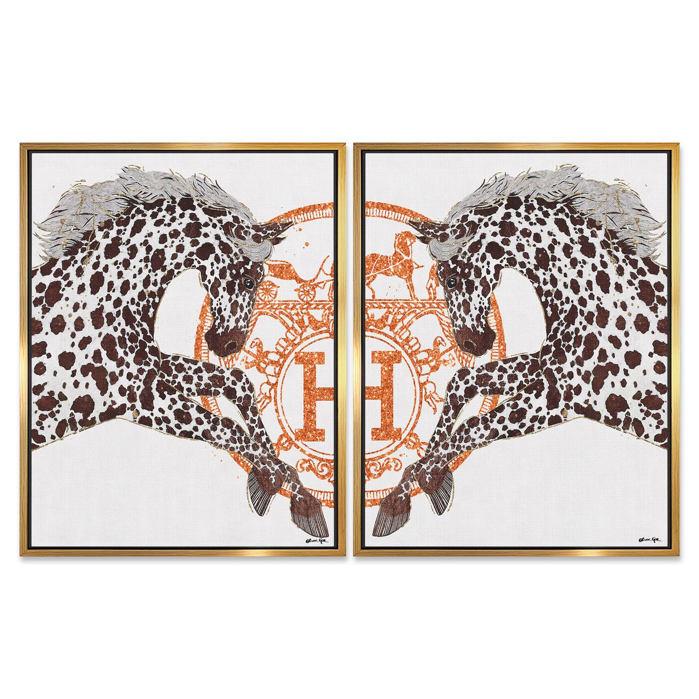 Appaloosa Cavalier Set | Fashion and Glam Wall Art by The Oliver Gal | Oliver Gal