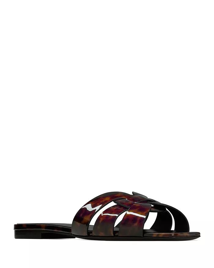 Tribute Mules in Tortoiseshell Patent Leather | Bloomingdale's (US)