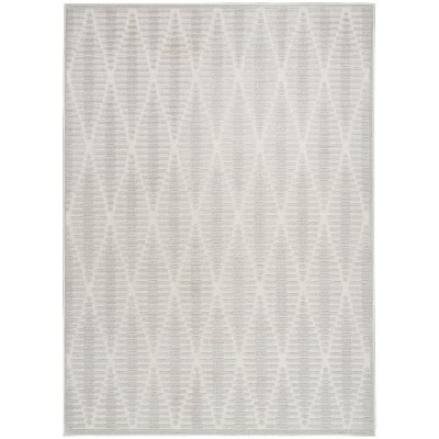 Nourison Casual 5'3" x 7' Light Grey Modern Indoor Rug | Target
