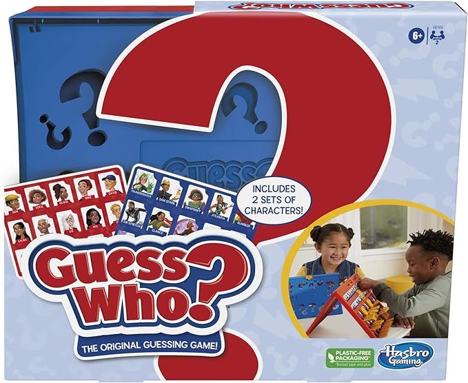 Hasbro Gaming Guess Who? Original,Easy to Load Frame,Double-Sided Character Sheet,2 Player Board ... | Amazon (US)
