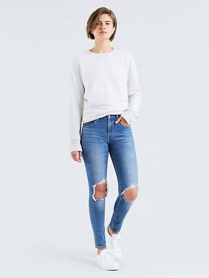 721 High Rise Ripped Skinny Women's Jeans | LEVI'S (US)