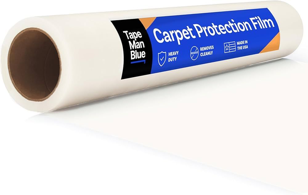Carpet Protection Film 24" x 200' roll. Made in The USA! Easy Unwind, Clean Removal, Strong and D... | Amazon (US)