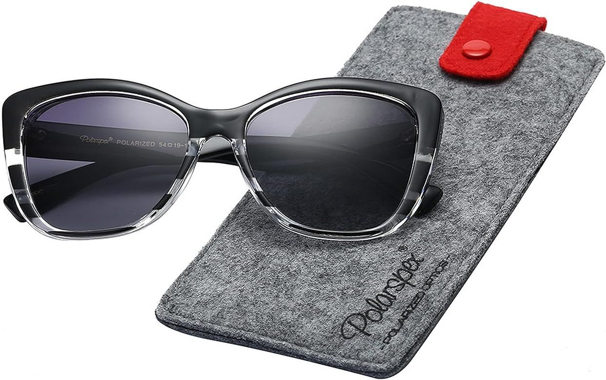 Polarspex Cat Eye Sunglasses for Women - Trendy & Polarized Oversized Womens Sunglasses - Fashionabl | Amazon (US)