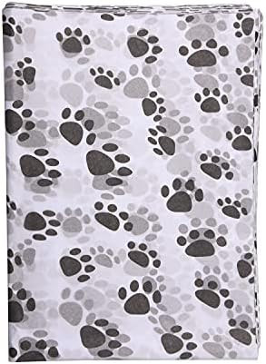Berolle 30 Sheets Paw Print Tissue Paper Gift Wrapping Tissue Paper for Weddings Birthday Party B... | Amazon (US)