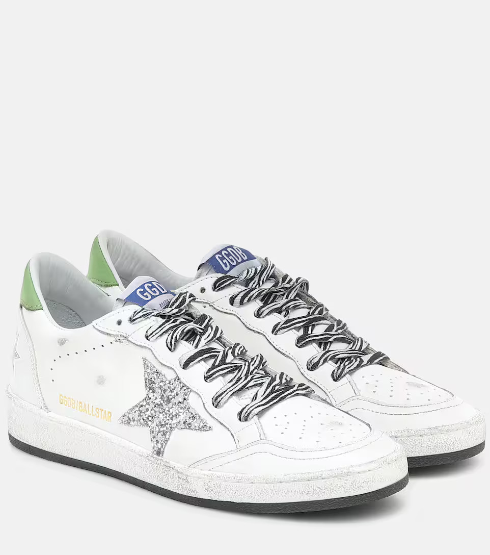 Ball Star glitter leather sneakers | Mytheresa (US/CA)