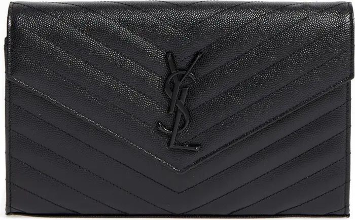 Monogram Quilted Leather Wallet on a Chain | Nordstrom