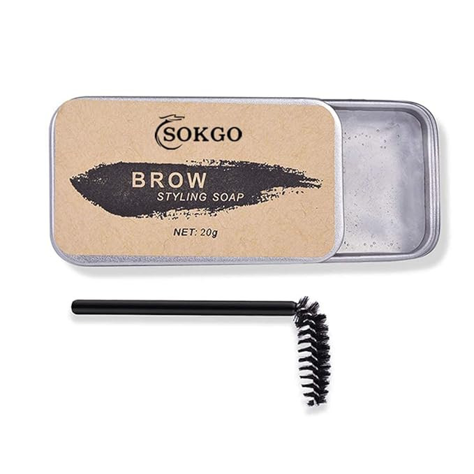 Eyebrow Soap, 3D Brows Styling Soap, Transparent Long Lasting Natural Eyebrow Wax Eyebrow Gel | Amazon (US)