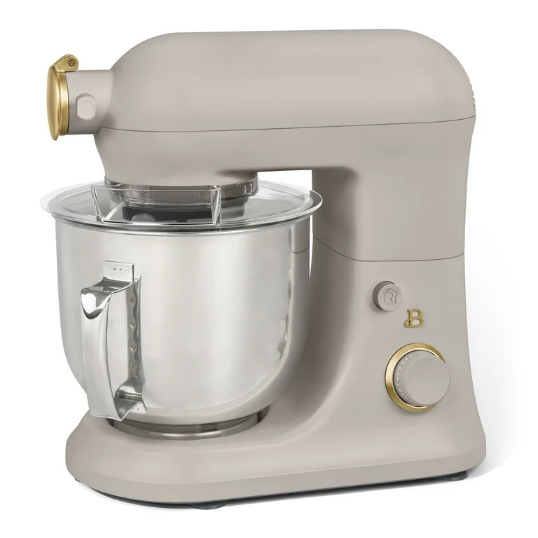 Beautiful 6 Qt Tilt-Head Stand Mixer with Dough Hook, Flat Beater, Balloon Whisk, Pastry Beater &... | Walmart (US)