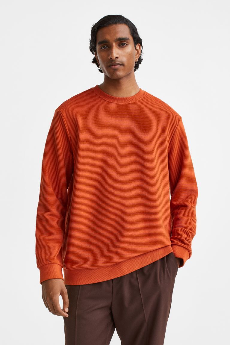 Regular Fit Ribbed Sweatshirt | H&M (US + CA)