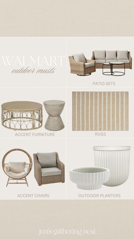 @Walmart outdoor must haves 🤎 #walmartpartner

#walmart #walmartfinds #outdoorfinds #walmarthaul #walmarthome #walmartroundup #walmartoutdoor #outdoorliving #outdoordecor #outdoorset #patiofurniture #patiodecor #planter #outdoorrug 

#LTKfindsunder100 #LTKhome #LTKSeasonal