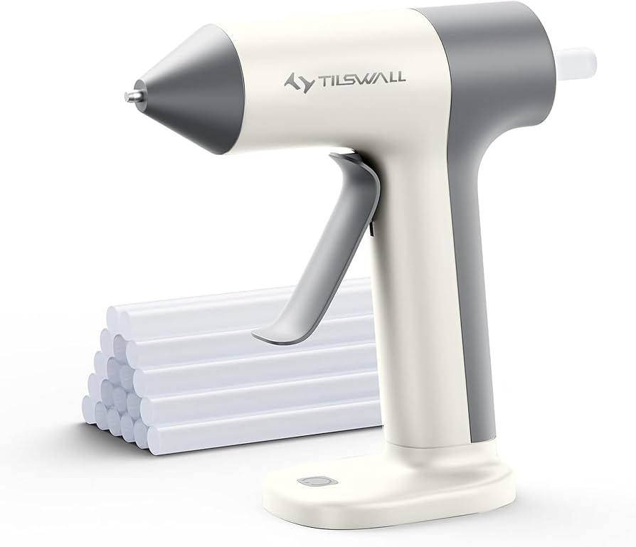 Tilswall 4V Cordless Hot Glue Gun, Rapid 30s Preheat with 20 Premium Glue Sticks (20x140mm), 2000... | Amazon (US)