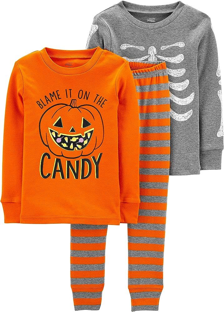 Simple Joys by Carter's Baby and Toddler 3-Piece Snug-Fit Cotton Halloween Pajama Set | Amazon (US)