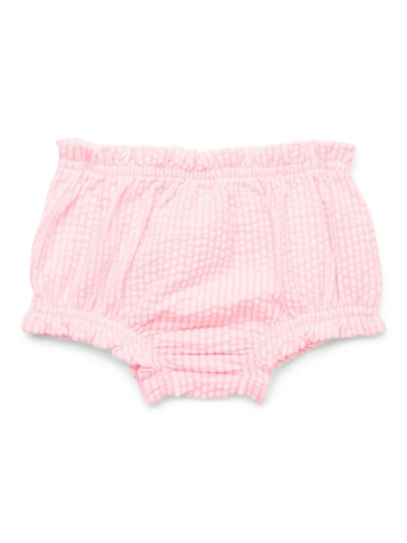 Garanimals Baby Girl Seersucker Ruffle Bloomer Shorts, Sizes 0-24 Months | Walmart (US)