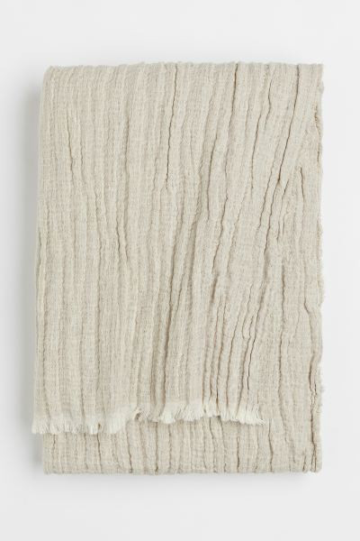Cotton Linen-blend Throw | H&M (US + CA)
