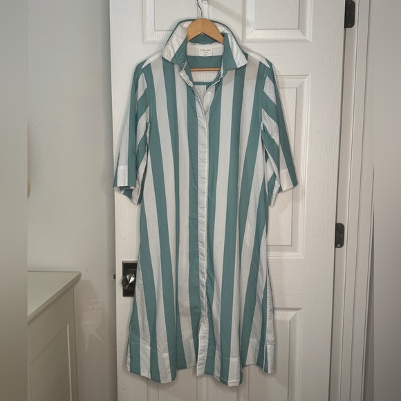 LAKE x Atlantic-Pacific Marnie Caftan in Azure Stripe | Poshmark