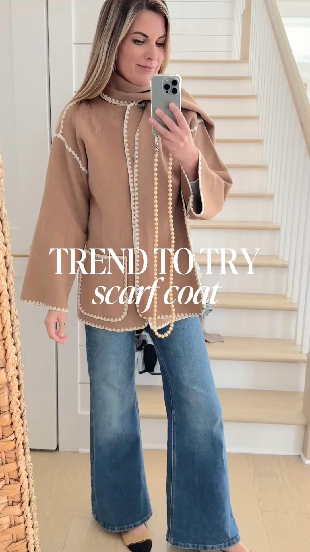 Scarf coat! 

#LTKgrwm #LTKootd #LTKOver40