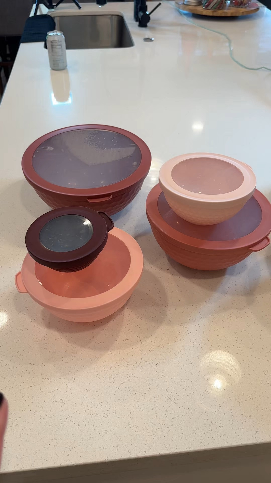Set of 5 bowls with lids. Love the color options they have and that you get 3 sizes AND they have lids 

#LTKHome #LTKFindsUnder50