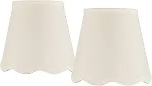 White Set of 2 Empire Lamp Shades 4x6x5.5 (Candle Clip) - Springcrest | Amazon (US)