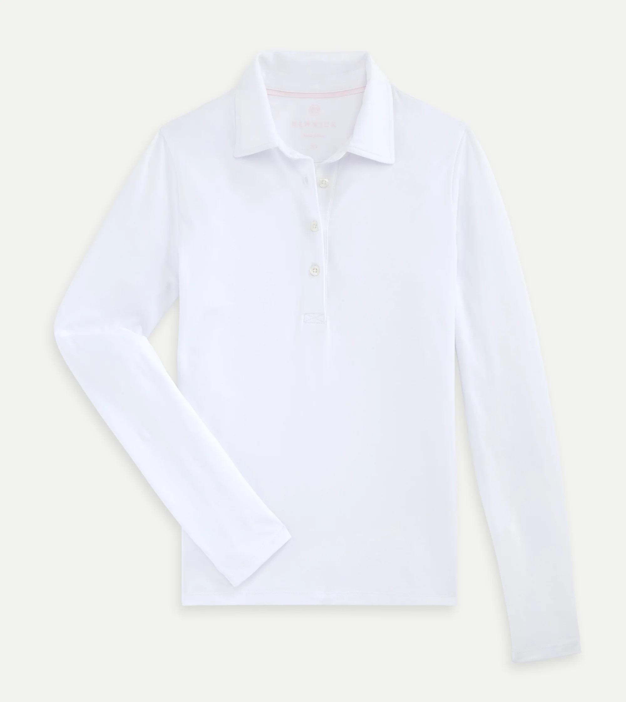 Renwick Solid Long Sleeve Stretch Polo | Renwick