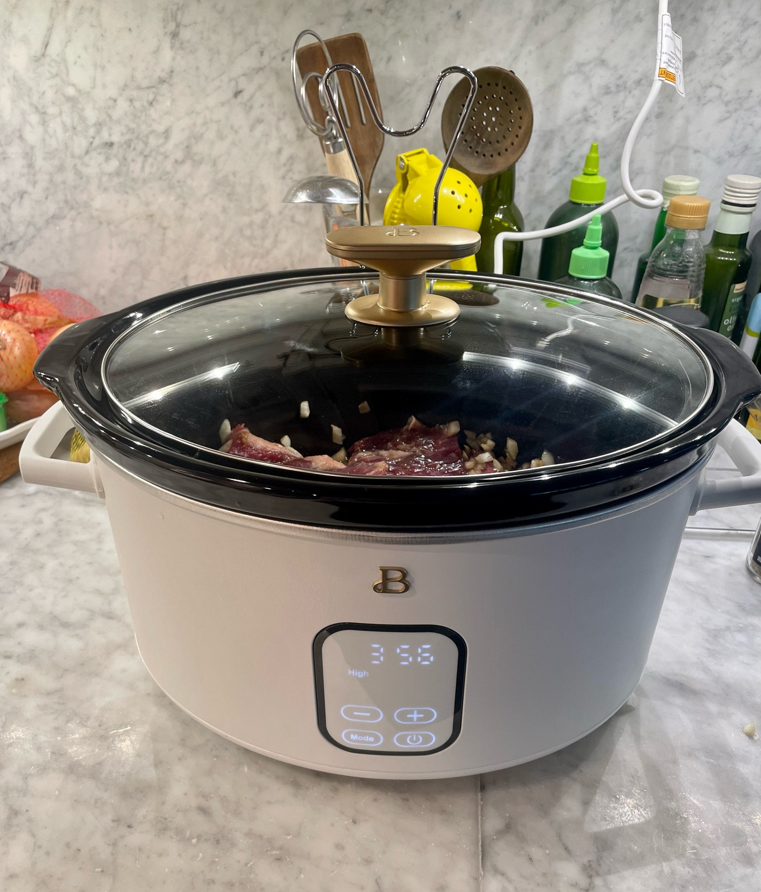 I’ve been eyeing this Beautiful By Drew crockpot for a few years and decided it was time to finally buy it since I think I’m officially entering my crockpot phase of life 😅 The best part is that when I popped into Walmart to pick it up today, surprise, it was on sale!! 

I came home and opened it up immediately to try out a recipe my friend Natalie sent me 👏🏼👏🏼 Will report back 🤍

#LTKhome #LTKsalealert #LTKSeasonal