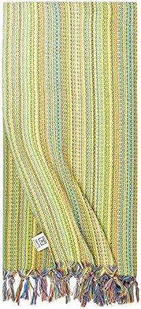 Tafts Home Bayadere Turkish Beach Towel (37 x 67) - Prewashed Turkish Towels, 100% Long Staple Cotto | Amazon (US)