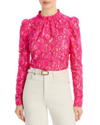 Erika Puff-Sleeve Lace Top | Bloomingdale's (US)