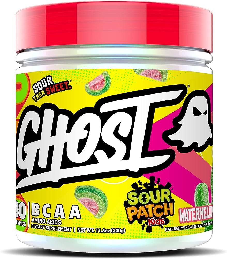 GHOST BCAA Amino Acids, Sour Patch Kids Watermelon - 30 Servings - Sugar-Free Intra and Post Work... | Amazon (US)