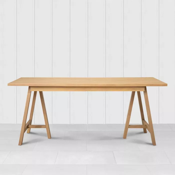 Rectangle Patio Dining Table Natural - Hearth & Hand™ with Magnolia | Target