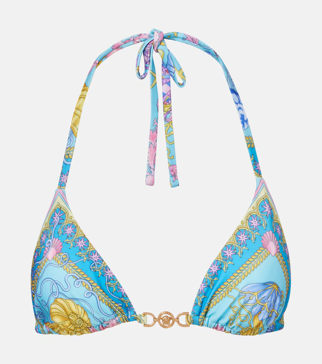 Medusa printed triangle bikini top | Mytheresa (US/CA)