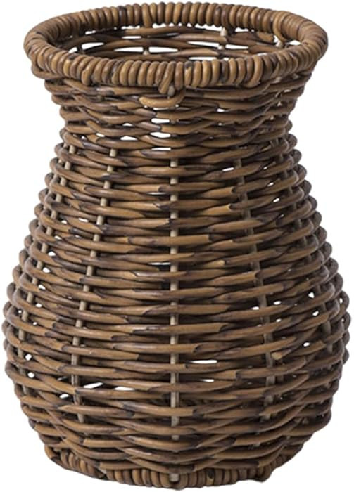 Rattan Woven Flower Vase Rustic Decorative Holder for Simple Design for Floral Arrangements Craft... | Amazon (CA)