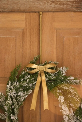 Brass Bow Wreath Hanger | Anthropologie (US)